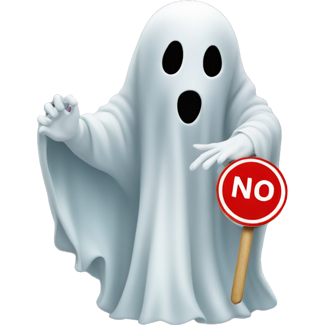 Ghost with No Entry Sign